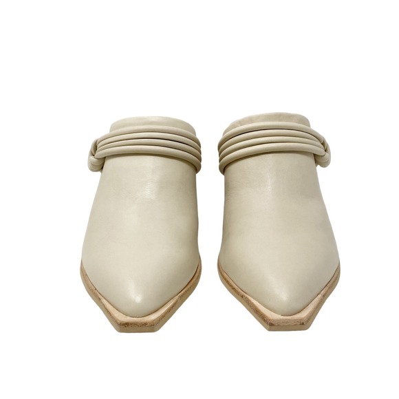 NEW Dolce Vita Sita Mules Sand Nubuck Off White Size 7.5 - Picture 5 of 13